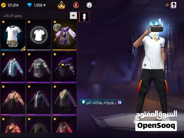 حساب فري فاير للبيع مناسب ومحروق