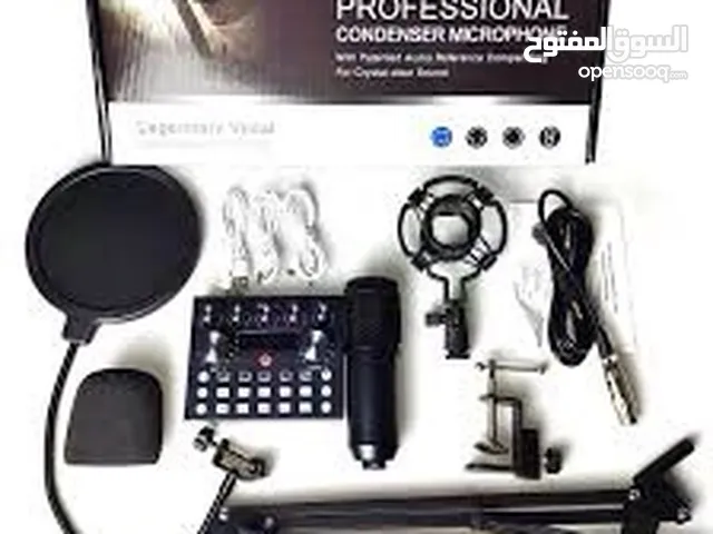 Professional studio microphone with v8 sound card