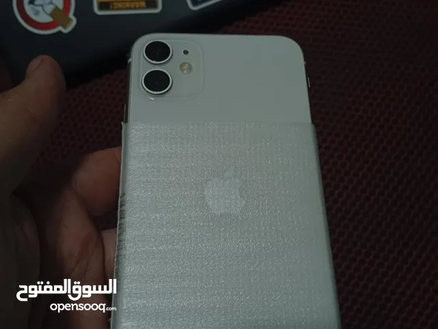 iphone 11 Used White color ، 128GB 74% battery Middle East one SIM .