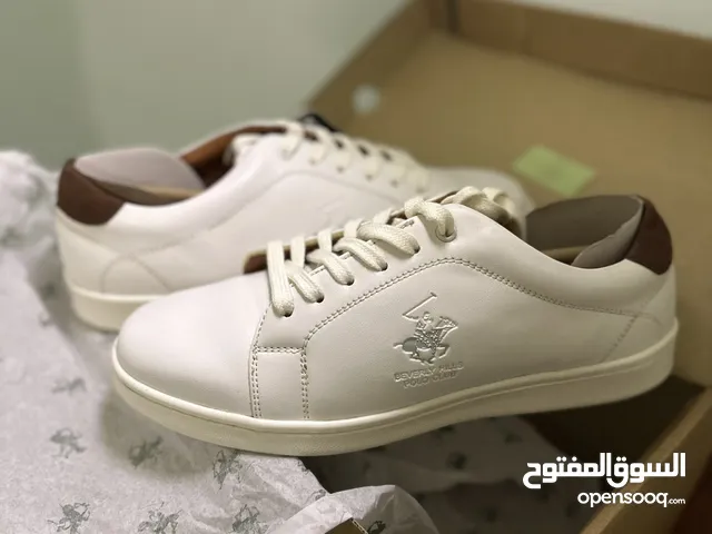 حذاء بلو ابيض جلد جديد shoes new original polo
