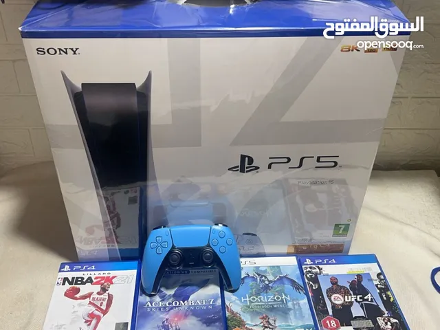 Sony Playstation5 new brand disck cd, with 2 control and 4 games CD games