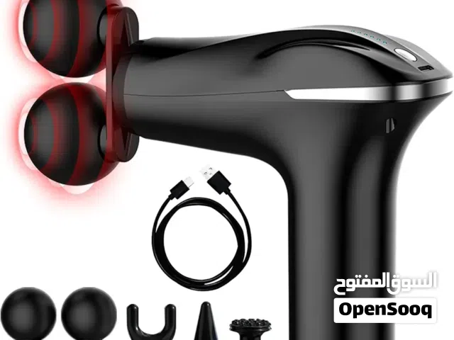 ودّع آلام العضلات واستعد نشاطك مع مسدس تدليك مساج 4 رؤوس