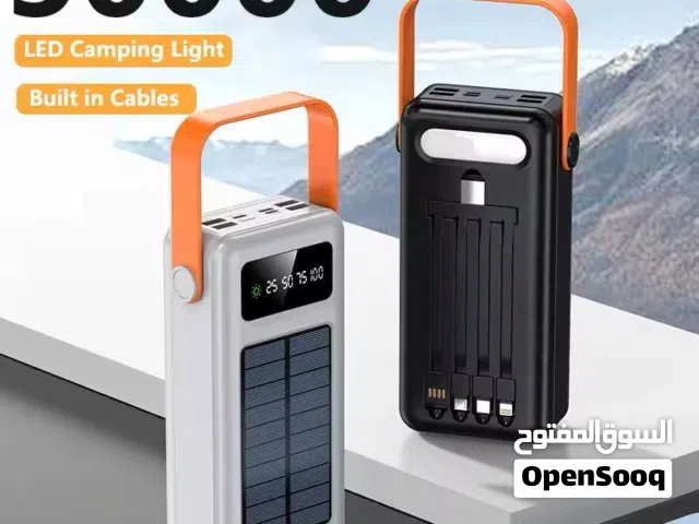 باور بانك عملاق 50000mAh + طاقة شمسية مش منتج عادي... هذا حل طوارئ حقيقي لكل بيت