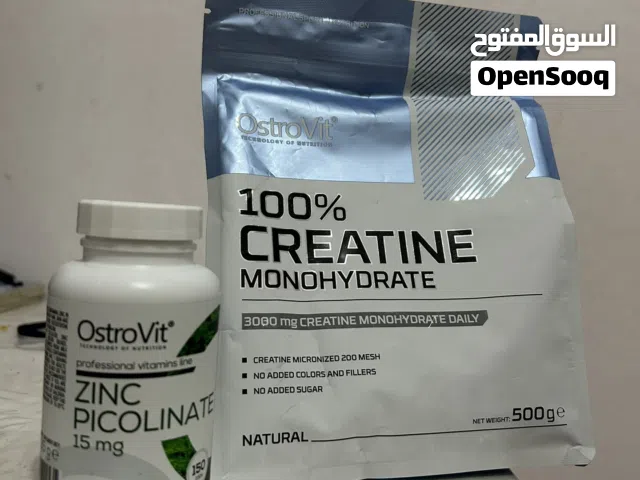 Creatine ostrovit 100% monohydrate and zink picolinate 150tabs