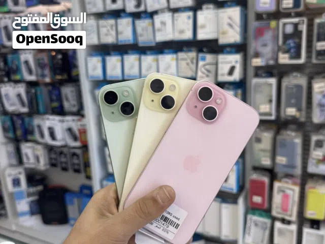 iPhone 15-256g used/مستعمل شبه جديد ومكفول شهر بطاريات بالتسعين