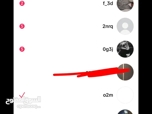 حسابات تيك للبيع