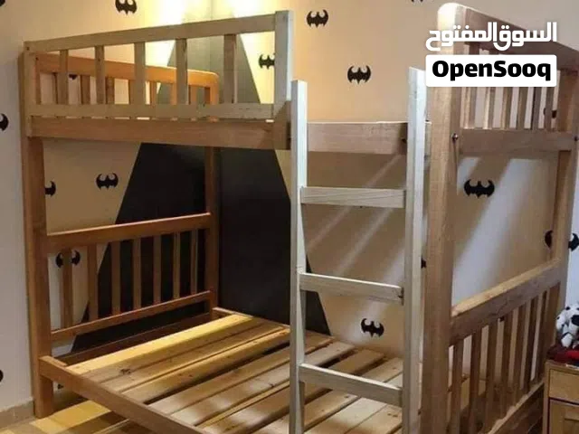 سرير خشب بملل والسلم والحاجز دورين Furniture oh