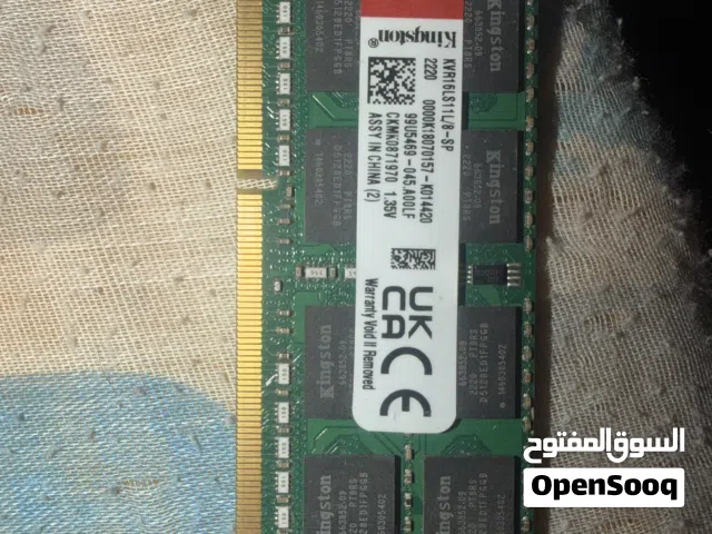 Ram- Kingston 8GB DDR3L 1600MHz