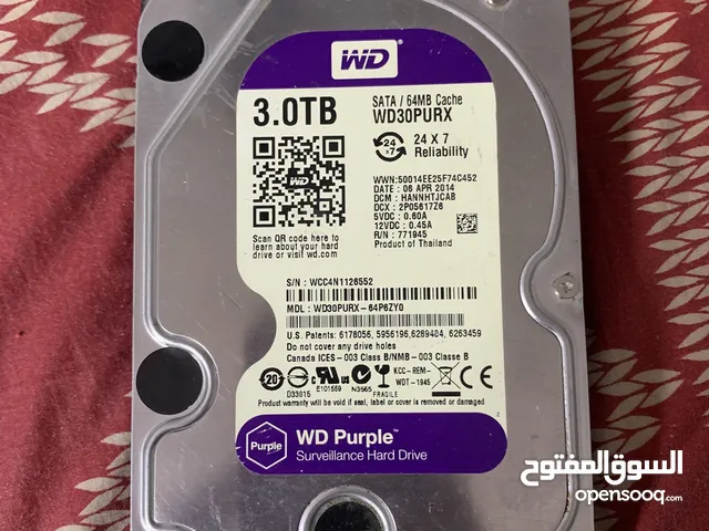 3tb Hard Drive WD Purple company in new condition