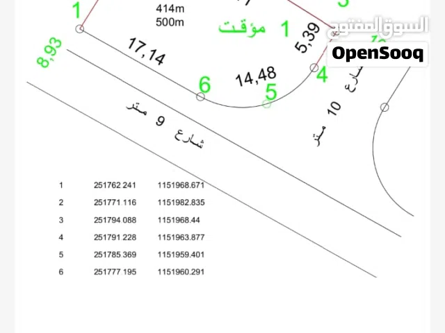 Residential Land for Sale in Amman Almih St