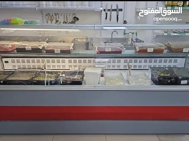 Commercial Refrigerated Display Counter – 2.5m Curved Glass Chiller Showcase
