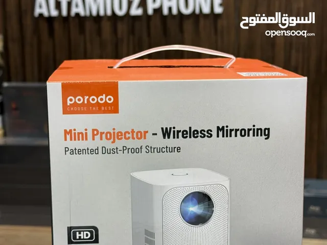 بروجكتور Porodo الصغير - تجربة سينمائية لاسلكية تصل إلى 150 بوصة