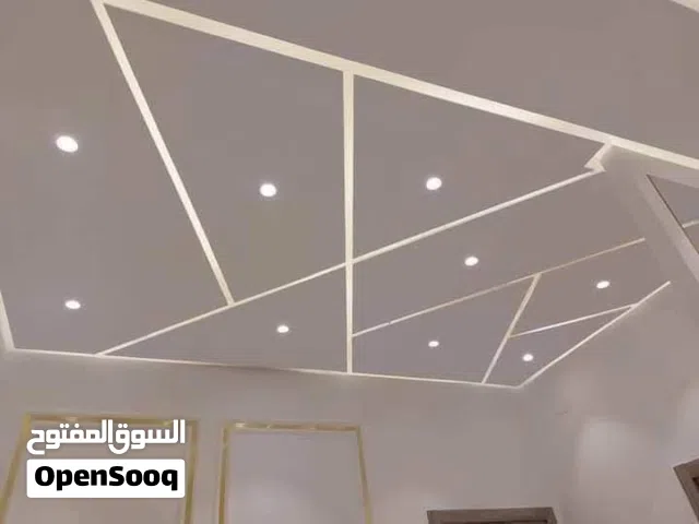 ديكورات جبس بورد وبديل الرخام تركيب سبتات وحبال الانارة