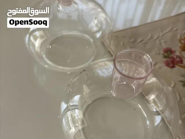 قطعتين شمعدان لون زهري فاتح