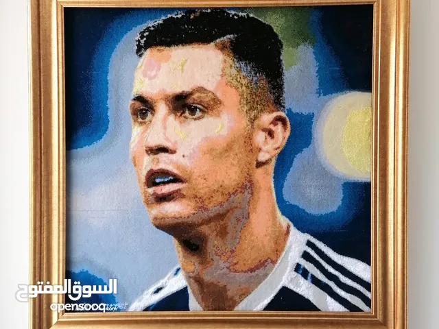 سجادة الحریریة الاصل کریستیانو رونالدو، كرة القدم Cristiano Ronaldo, football,, carpet ,art