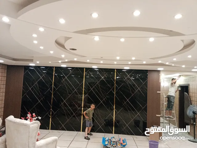 ديكورات جبس بورد ودهان وبديل خشب ورخام وشي بورد وكهربا