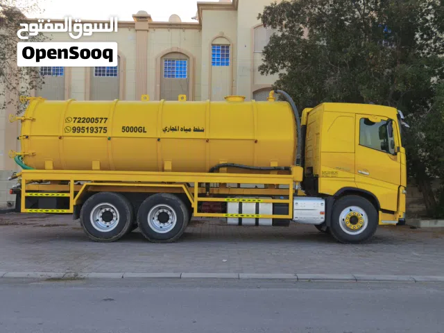 تنكر سفط مجاري 5000G Waste Tanker for rent 5000Gallons capacity Available in Sohar, Liwa ,Flaj
