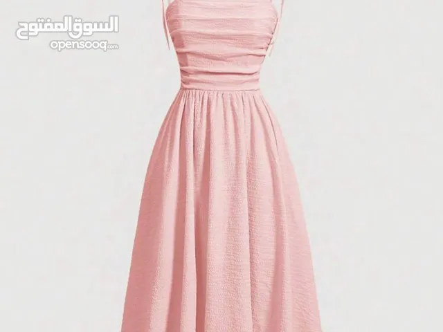 Shein mod pink dress