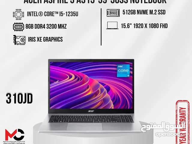 لابتوب ايسر اي 5 Laptop Acer i5-12Gen بافضل الاسعار