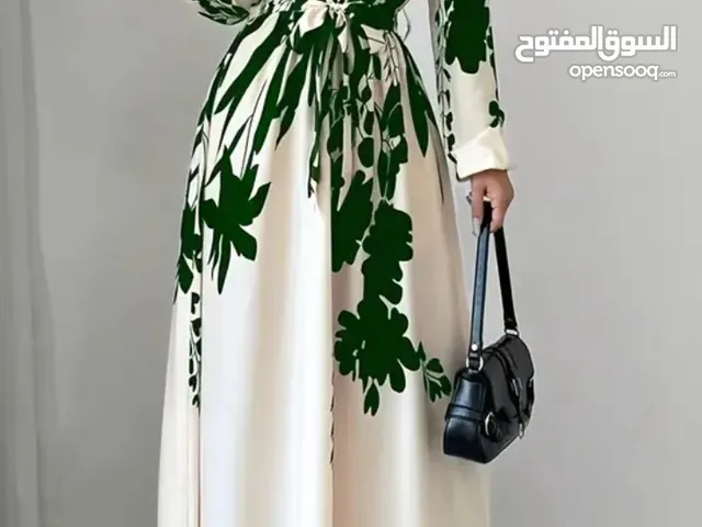 Floral print long sleeve dress