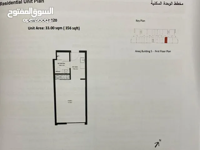 356 ft Studio Apartments for Sale in Sharjah Al-Jada