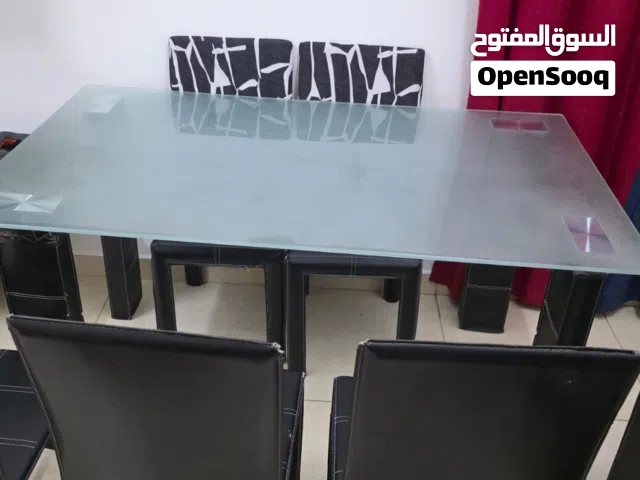 Glass Top Dining Table with 5-Chair for Sale.