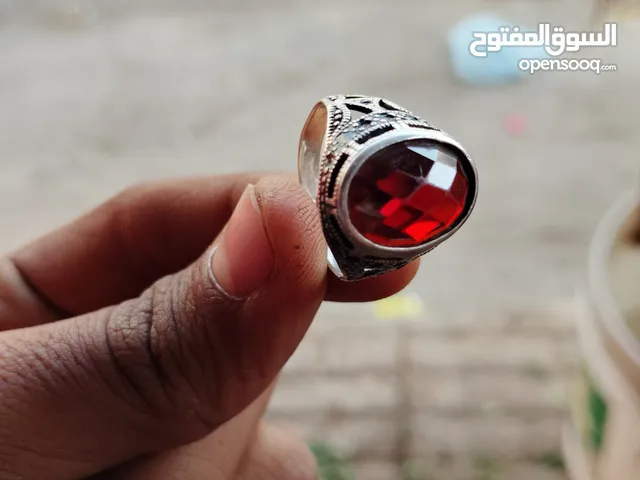 خاتم ياقوت فضه عيار 925