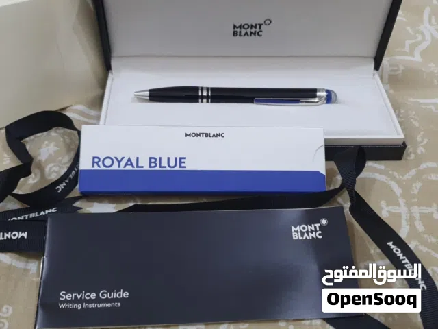 Montblanc Starwalker Blue Precious Resin Ballpoint Pen with 2 Refills - Brand New