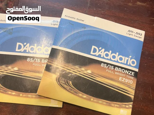أوتار جيتار أكوستيك D’Addario EZ910 جديدة – 85/15 Bronze (قياس خفيف .011–.052)