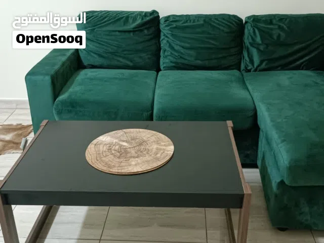 L-Shaped Sofa with Coffee Table - Like New, Modern,9/10