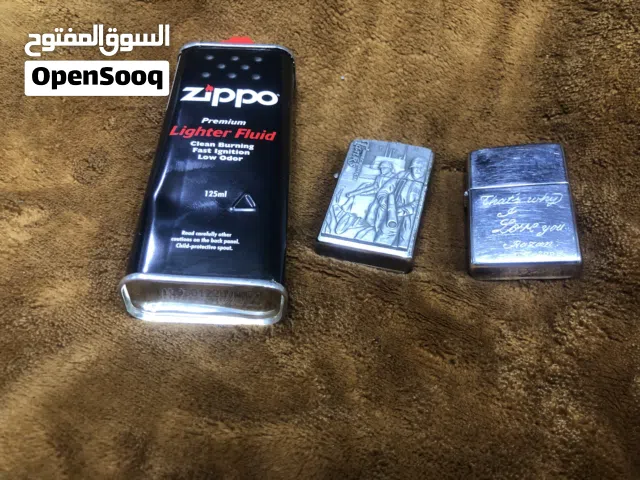 ولاعات  zippo عدد 2 بحاله جيده مع علبة تعبئه