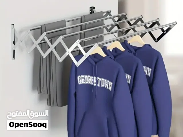تجفيف الملابس منشر الغسيل حجم 120 سم منشر غسيل مجفف ملابس ألمنيوم أصلي و ثقيل معلق على الحائط داخلي