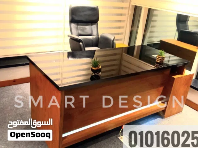 مكتب مدير مودرن خشب mdf*اكليريك تصميم عالي الجوده متاح جميع المقاسات اثاث مكتبي
