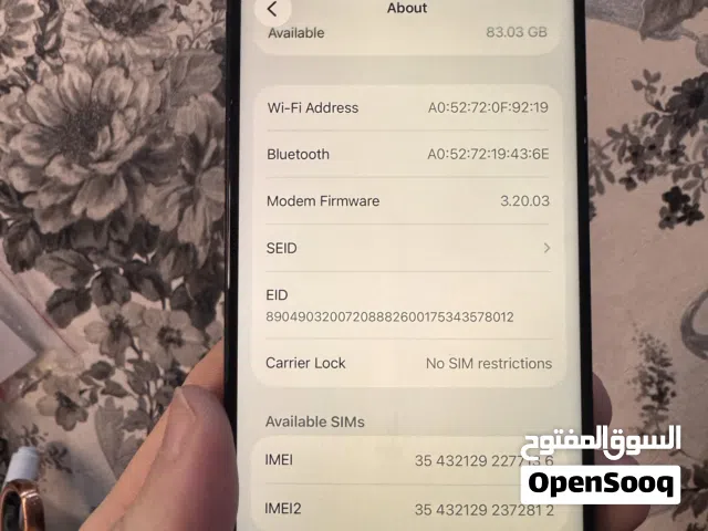 15 Pro Dark blue كحلي -screen changed copy/ نظيف جدا مبدل الشاشة الأمامية تجاري