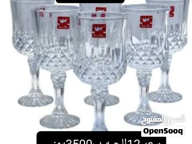 كوب زجاجي عصير سعر 12الحبه ب3500يمني