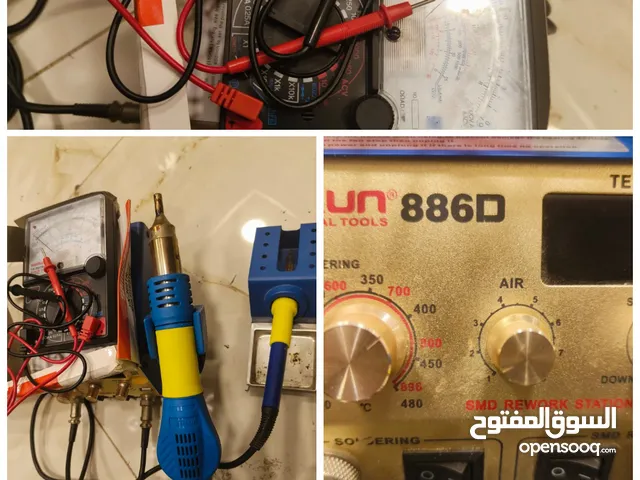 جهاز لحام الكترونيات مع ميجر الفحص الالكتروني