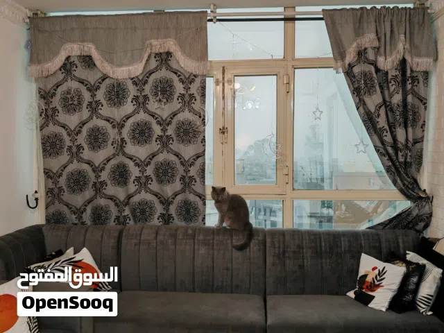 ستارة قطعتين عرض 3 متر كل قطعة 150سم خام تقيل