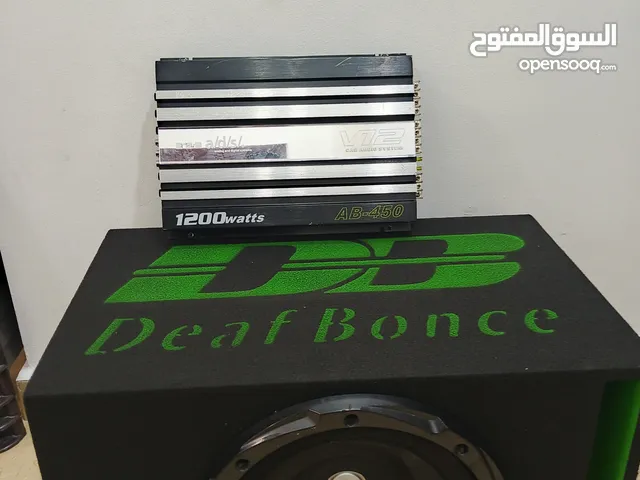 صب كينوود 1000 واط بحال الوكاله مع صندوق دي بي مهوا وجهاز امبلفير ads 1200