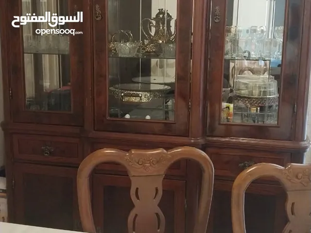 طاوله سفره مع بوفيه تفصيل مع 8 كراسي