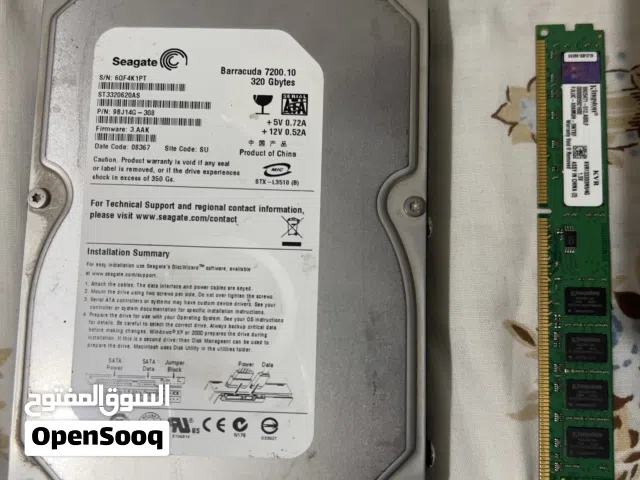 Ram ddr3 4g ومعه هاردسك