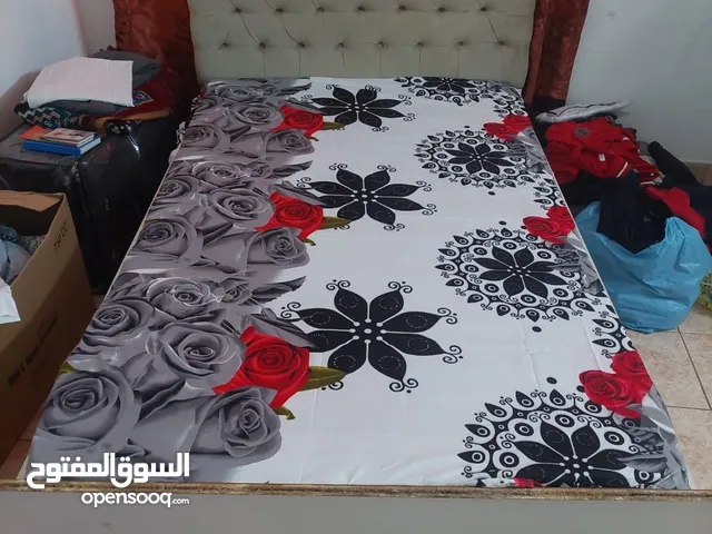 single bed with mattress