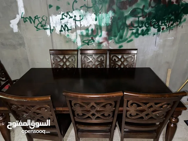 طاولة سفره 8 مقاعد خشب زان