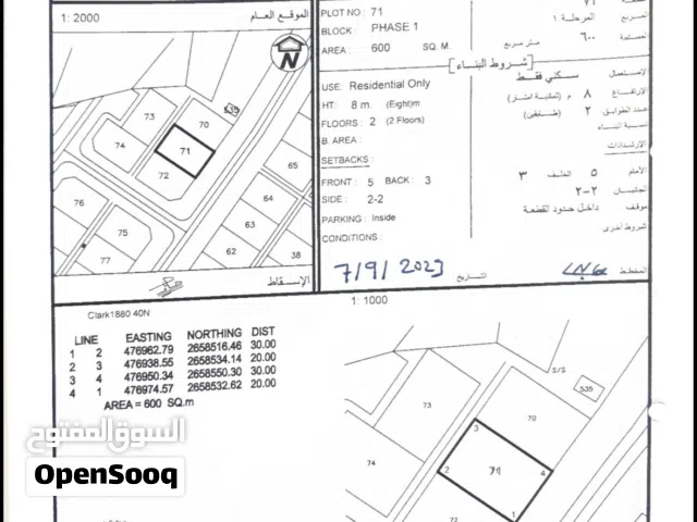 Residential Land for Sale in Al Batinah Saham