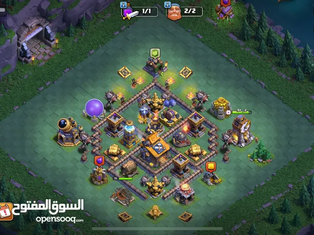 حساب كلاش اوف كلانس معتمد للبيع قرية مستوى 17