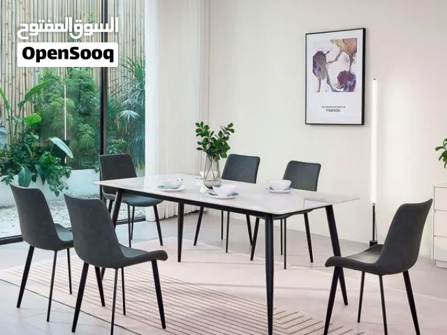 طاولة عشاء اربعه شخص رخاميه طقم سفرة طقم عشاء جلوس طقم صفرة غداء Marble dining table for four people