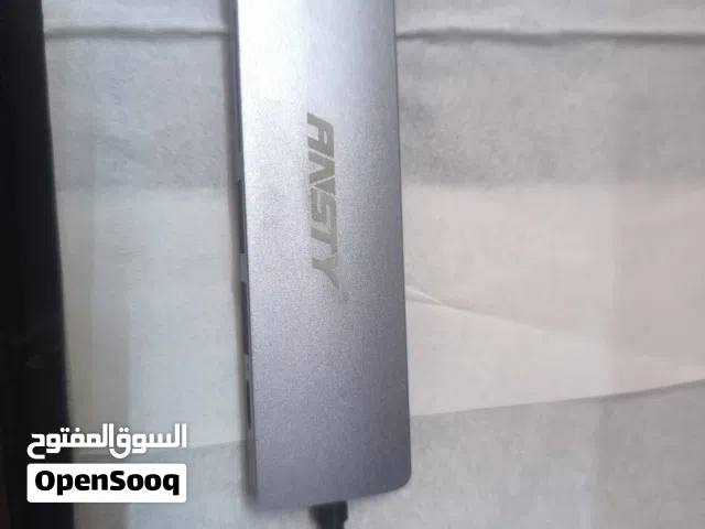 موزع (Hub) ماركة ANSTY أصلي - تحويل USB-C إلى HDMI و USB - نظيف جداً