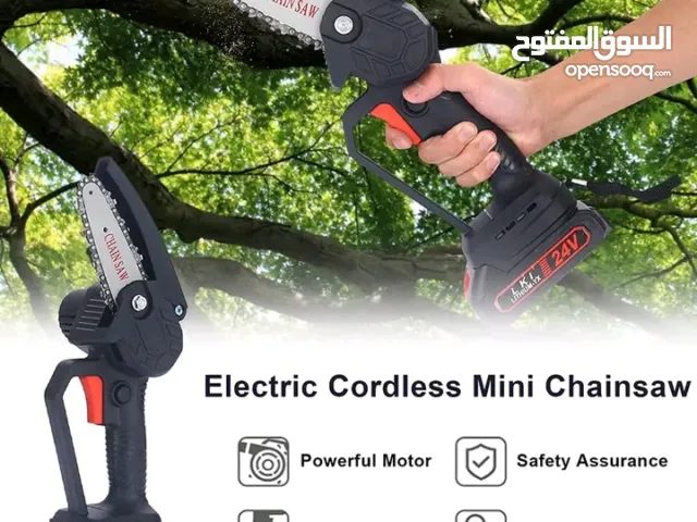 منشار خشب كهربائي شحن 4 انش منشار قص الخشب و الحطب 24 فولت
