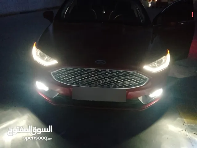 بسم الله ما شاء الله فورد فيوجن 2017 لون خمري مميز للبيع ورقم مميز 7جيد فحص كامل للبيع