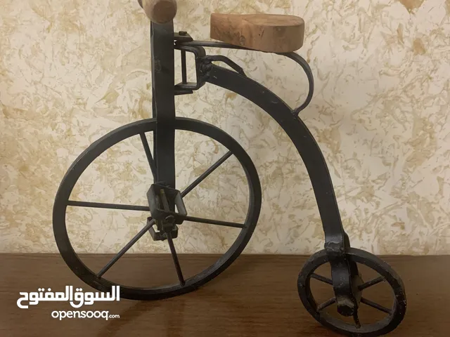 تحفة فنية ديكور راقية - دراجة كلاسيكية معدن وخشب