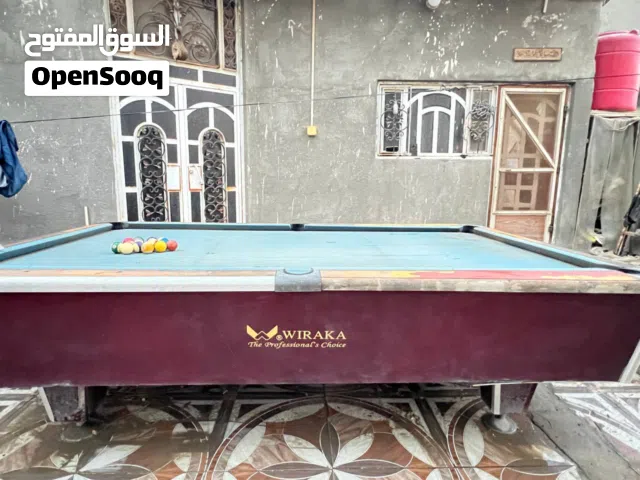 بليارد مستعمل للبيع مع كراته كاملة ونضيفه الميز مال بليارد يحتاج دوشمة وبعض التعديلات البسيطة